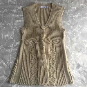 Tan Knit Vest